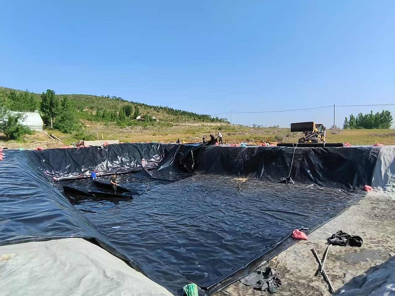 Участок производства геомембран | Процесс экструзии выдувной пленки